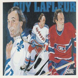 Guy LaFleur 1991 Score "A Hall Of Famer" Hockey Card